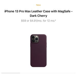 Apple iPhone 13 Pro Max Leather Case with MagSafe